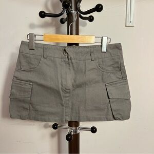 lewkin cargo mini skirt